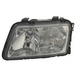 Audi A3 8L (09.1996–12.1999) kreisās puses reflektors H1/H7 elektrisks bez motora hromēts