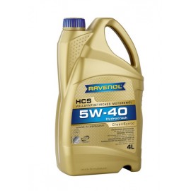 RAVENOL HCS 5W-40 4L – Synthetic Motor Oil for Gasoline and Diesel Engines