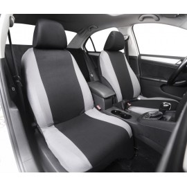 Sēdekļu pārvalki TU modelis (melna/pelēka krāsa, priekšā/aizmugurē, viengabala dīvāns – 6 daļu